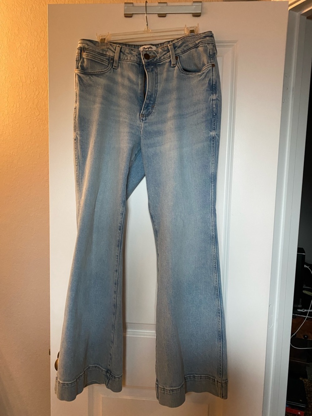 Light Blue High-Rise Flare Jeans